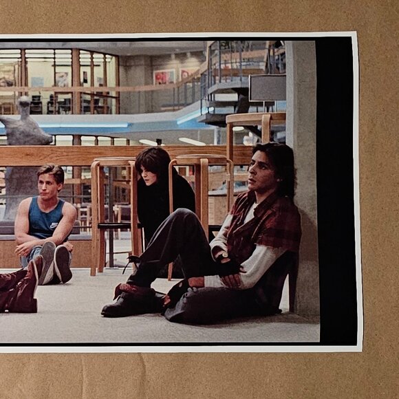 The Breakfast Club Movie Scene Poster 12" X 24" Eighties Library High School - Picture 3 of 3